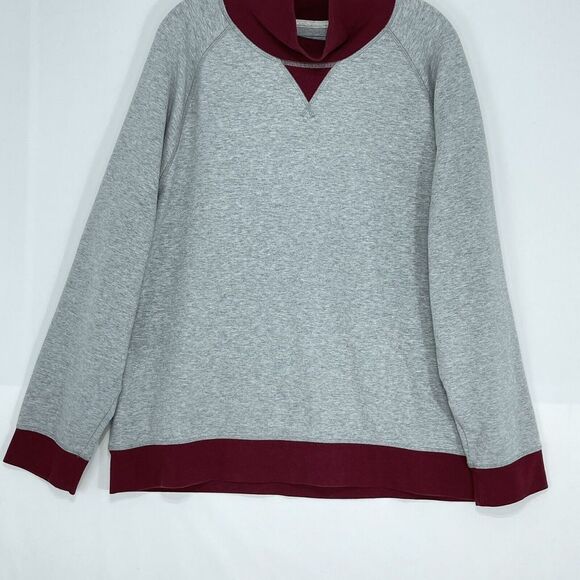 Mens Turtleneck Fleece Sweatshirt XLarge in Soft Grey Heather Club Room - Picture 12 of 16